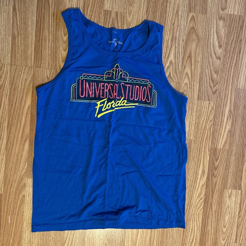Universal Studios Orlando blue tank top size L